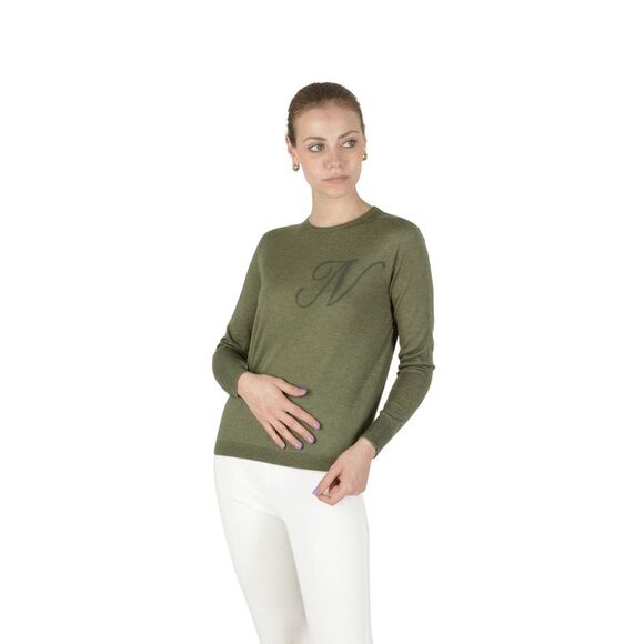 Dee Ocleppo Cashmere Crew Neck Pullover Sweater Women Green Sweaters - Picture 3 of 7